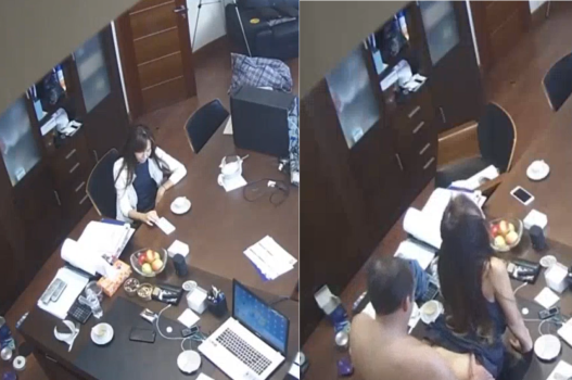 Sếp chạm vào em nhân viên văn phòng mê mẩn